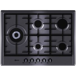 Neff T25S76N0 Series 1 70cm Wide Gas Hob in Stainless Steel